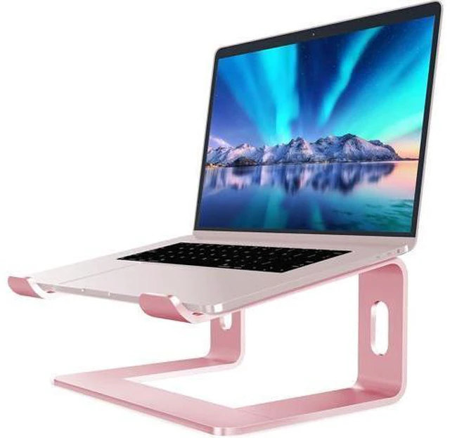 Main image of Laptop Stand, Ergonomic Aluminum Laptop Mount Computer Stand for Desk, Detachable Laptop Riser Notebook Stand Compatible with MacBook Air Pro, Dell XPS, More 10-16" Laptops