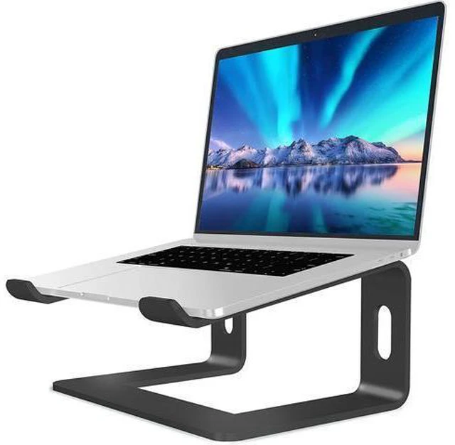 Main image of Laptop Stand, Ergonomic Aluminum Laptop Mount Computer Stand for Desk, Detachable Laptop Riser Notebook Stand Compatible with MacBook Air Pro, Dell XPS, More 10-16" Laptops