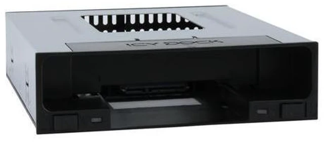 Alt view image 5 of 7 - ICY DOCK flexiDOCK MB795SP-B Tray-less 2.5" and 3.5" SAS/SATA SSD/HDD Docking Enclosure for External 5.25" Drive Bay