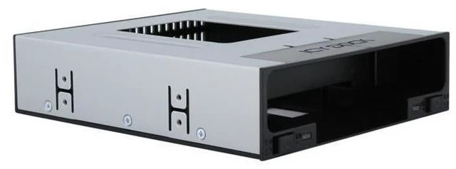 Alt view image 7 of 7 - ICY DOCK flexiDOCK MB795SP-B Tray-less 2.5" and 3.5" SAS/SATA SSD/HDD Docking Enclosure for External 5.25" Drive Bay