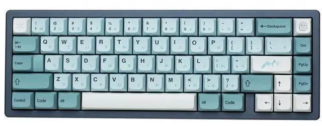 Main image of 125 XDA Keycaps PBT Dye-Sublimated XDA Profile for Mechanical Keyboard with English Japanese