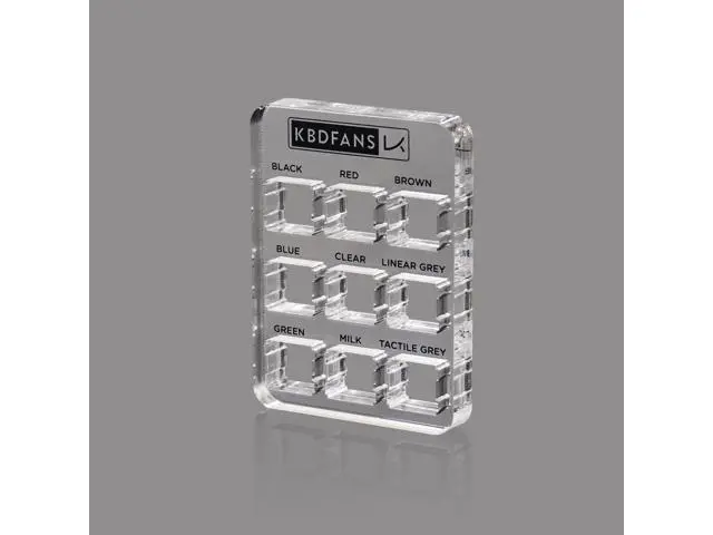 Alt view image 6 of 7 - Transparent Keycaps Testing Tool Cherry 9 MX Switches Keyboard Tester Kit Clear Keycaps Sampler PCB Mechanical Keyboard