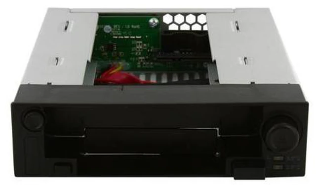 Alt view image 2 of 7 - Icy Dock MB971SP-B | 5.25 Inch Hot Swap Drive Caddy / Docking for 2.5 Inch & 3.5 Inch SATA Hard Drive/SSD | DuoSwap