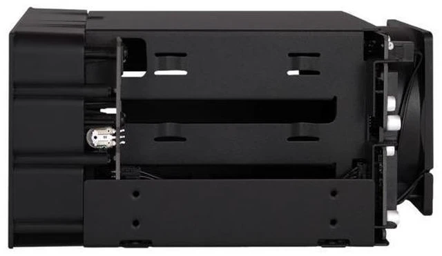 Alt view image 6 of 7 - ICY DOCK flexiDOCK MB830SP-B Tray-less 3 Bay Removable 3.5-inch SATA/SAS Hard Drive Docking Enclosure in 2 x 5.25-inch Optical Bay (w/ Cables)