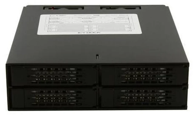 Alt view image 2 of 7 - ICY DOCK 4 x 2.5 SATA 6Gbps HDD / SSD Mobile Rack / Cage in 1 x 5.25 bay - ToughArmor MB994SP-4SB-1