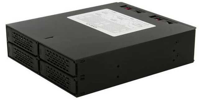 Alt view image 5 of 7 - ICY DOCK 4 x 2.5 SATA 6Gbps HDD / SSD Mobile Rack / Cage in 1 x 5.25 bay - ToughArmor MB994SP-4SB-1