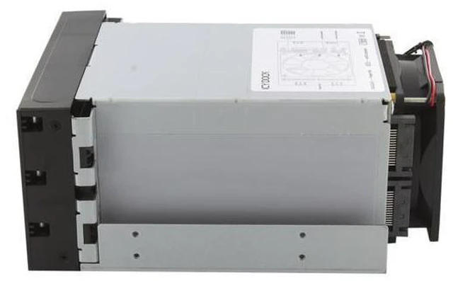 Alt view image 5 of 7 - ICY DOCK MB153SP-B | 3 x 2.5"/3.5" SATA/SAS Hard Drive Backplane Cage in 2X External 5.25" Bay | FatCage