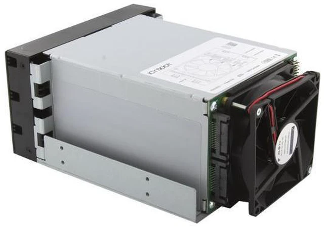 Alt view image 7 of 7 - ICY DOCK MB153SP-B | 3 x 2.5"/3.5" SATA/SAS Hard Drive Backplane Cage in 2X External 5.25" Bay | FatCage