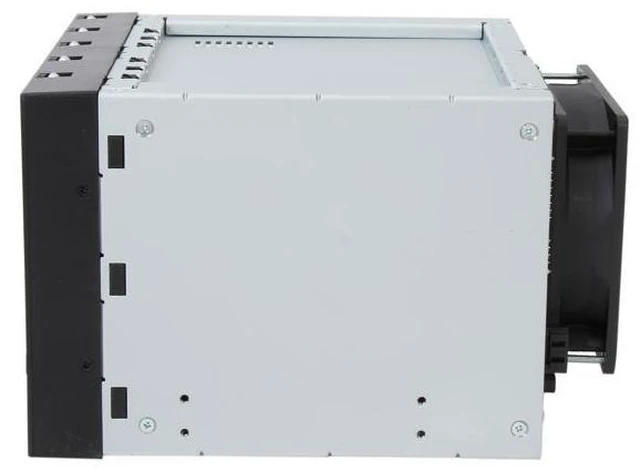 Alt view image 3 of 7 - Icy Dock MB155SP-B | 5x3.5" in 3x5.25" Hot Swap SATA HDD Cage | FatCage
