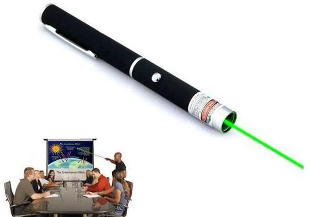 Alt view image 3 of 5 - Military High Power 5mW 532nm Green Laser Pointer Pen Visible Beam Light Lazer