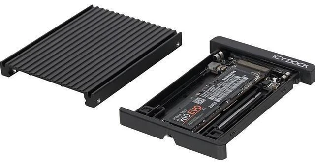 Main image of Icy Dock MB705M2P-B | NVMe M.2 SSD to 2.5" NVMe U.2 SSD Converter Adapter | EZConvert