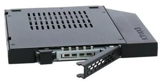 Alt view image 5 of 7 - ICY DOCK ToughArmor MB411SPO-1B (Fits 12.7mm height ODD Slot) 2.5" SSD / HDD Hot-Swap SATA Mobile Rack for 12.7mm Slim CD/DVD-ROM Optical Bay