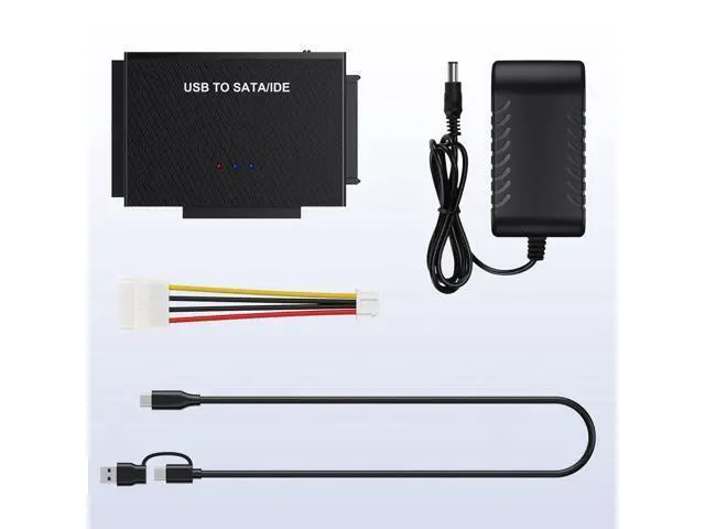 Alt view image 7 of 7 - AUBEAMTO Hard Drive Reader USB3.0 to SATA IDE Adapter, IDE SATA to USB + Type C External Hard Drive Adapter Data Recovery Converter Kit for Universal 2.5 3.5 HDD SSD Hard Drive Disk