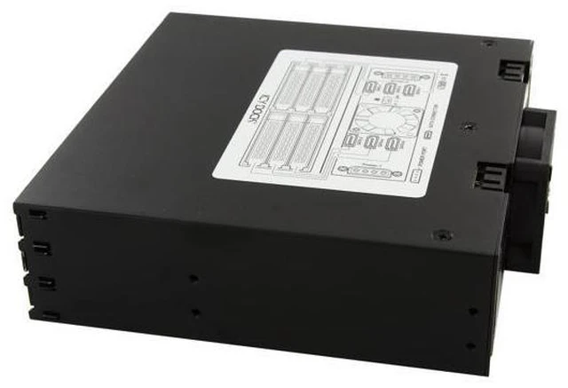 Alt view image 6 of 7 - ICY DOCK Full Metal 6 x 2.5" SATA HDD & SSD HotSwap Backplane Cage Mobile Rack for 5.25" Drive Bay - ToughArmor MB996SP-6SB
