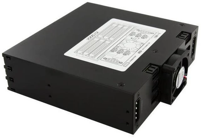 Alt view image 7 of 7 - ICY DOCK Full Metal 6 x 2.5" SATA HDD & SSD HotSwap Backplane Cage Mobile Rack for 5.25" Drive Bay - ToughArmor MB996SP-6SB
