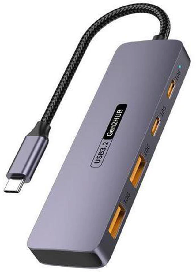Main image of AUBEAMTO USB C Hub 10Gbps, USB C Splitter with 2 USB C 3.2 and 2 USB 3.2 Ports, USB C to USB A Hub for Laptop, MacBook, Chromebook, Dell, HP, Samsung, Phone, Keyboard, Mouse