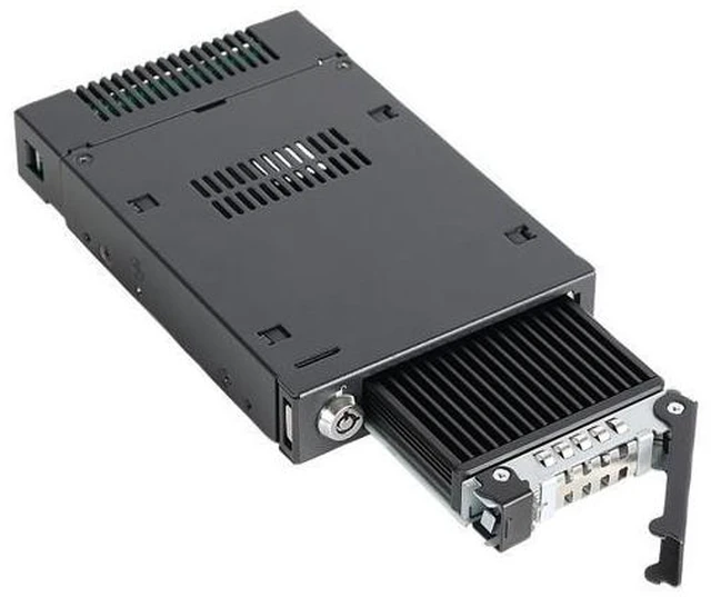 Alt view image 6 of 7 - ICY DOCK ToughArmor MB601M2K-1B M.2 PCIe NVMe SSD Mobile Rack for External 3.5" Drive Bay