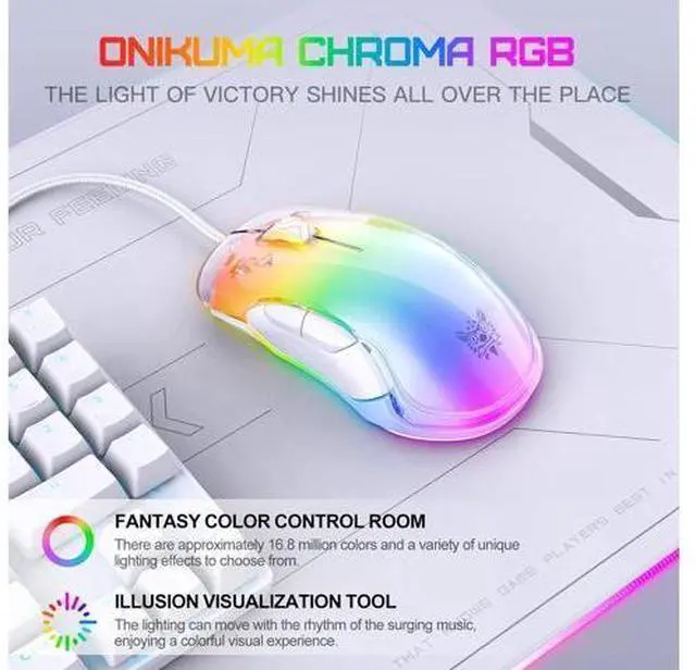 Alt view image 3 of 7 - Gaming Mouse, Wired Gaming Mouse 12,800 DPI Sensor, 8 Buttons Programmable Computer Gaming Mice, Lightweight Gaming Mouse Ergonomic Computer Mouse Gaming for Windows/PC/Mac/Laptop Gamer giyqxHw