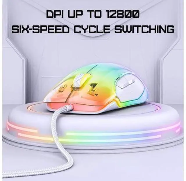 Alt view image 5 of 7 - Gaming Mouse, Wired Gaming Mouse 12,800 DPI Sensor, 8 Buttons Programmable Computer Gaming Mice, Lightweight Gaming Mouse Ergonomic Computer Mouse Gaming for Windows/PC/Mac/Laptop Gamer giyqxHw