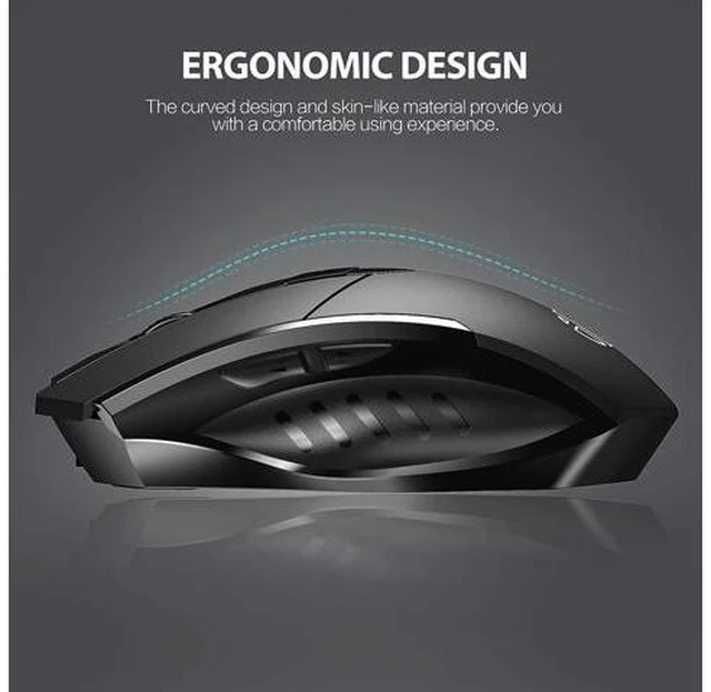 Alt view image 4 of 7 - Bluetooth Wireless Mouse, Silent Rechargeable Bluetooth + 2.4G Wireless Mouse (Tri-Mode: BT 5.0/4.0+2.4G), Ergonomic Portable Mouse Bluetooth for Laptop PC Computer, MacOS, Android, Windows
