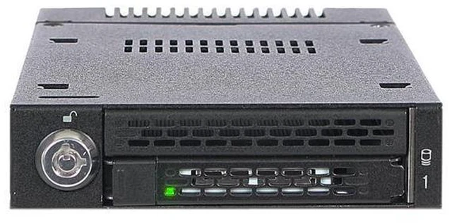 Alt view image 2 of 7 - ICY DOCK ToughArmor MB833M2K-B M.2 PCIe NVMe SSD Mobile Rack for External 3.5" Drive Bay