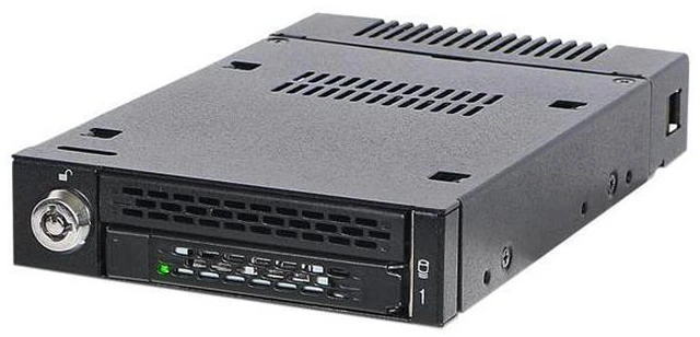 Alt view image 3 of 7 - ICY DOCK ToughArmor MB833M2K-B M.2 PCIe NVMe SSD Mobile Rack for External 3.5" Drive Bay