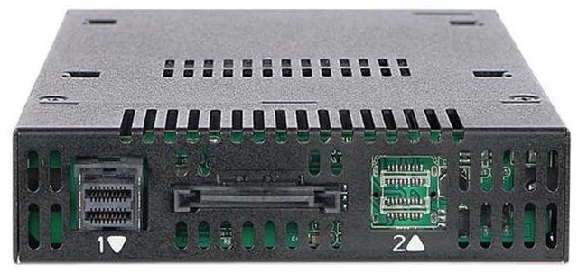 Alt view image 4 of 7 - ICY DOCK ToughArmor MB833M2K-B M.2 PCIe NVMe SSD Mobile Rack for External 3.5" Drive Bay