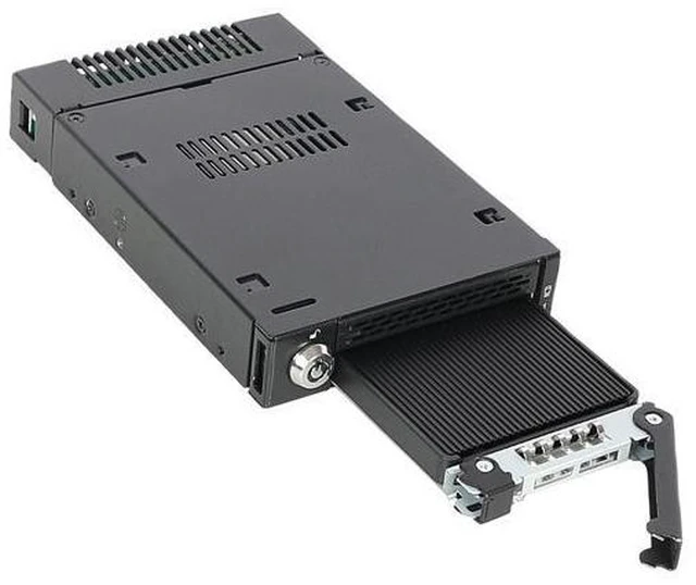 Alt view image 6 of 7 - ICY DOCK ToughArmor MB833M2K-B M.2 PCIe NVMe SSD Mobile Rack for External 3.5" Drive Bay