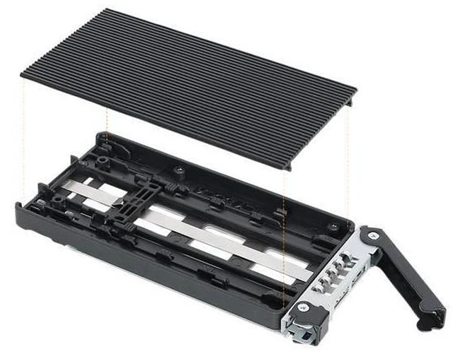Alt view image 7 of 7 - ICY DOCK ToughArmor MB833M2K-B M.2 PCIe NVMe SSD Mobile Rack for External 3.5" Drive Bay