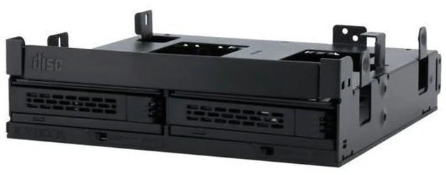 Alt view image 3 of 7 - ICY DOCK ExpressCage MB732SPO-B Ultra Slim/Slim ODD Bracket & Dual 2.5" SAS/SATA HDD/SSD Hot Swap Cage for External 5.25" ODD Bay