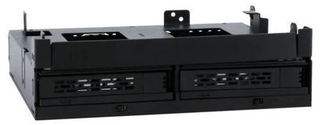Alt view image 5 of 7 - ICY DOCK ExpressCage MB732SPO-B Ultra Slim/Slim ODD Bracket & Dual 2.5" SAS/SATA HDD/SSD Hot Swap Cage for External 5.25" ODD Bay