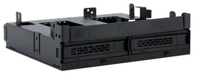 Alt view image 6 of 7 - ICY DOCK ExpressCage MB732SPO-B Ultra Slim/Slim ODD Bracket & Dual 2.5" SAS/SATA HDD/SSD Hot Swap Cage for External 5.25" ODD Bay