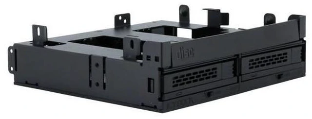 Alt view image 7 of 7 - ICY DOCK ExpressCage MB732SPO-B Ultra Slim/Slim ODD Bracket & Dual 2.5" SAS/SATA HDD/SSD Hot Swap Cage for External 5.25" ODD Bay