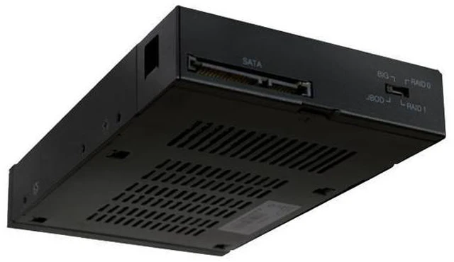 Alt view image 4 of 7 - ICY DOCK Dual Bay RAID 2.5 SATA HDD SSD Hot Swap Mobile Rack Backplane Cage for 3.5 Drive Bay - ToughArmor MB992SKR-B
