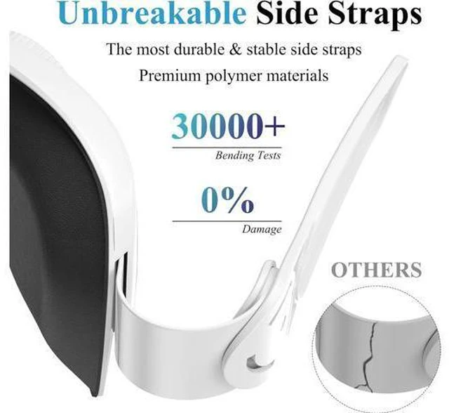 Alt view image 4 of 7 - Head Strap for Meta/Oculus Quest 3, Elite Strap Replacement for Enhanced Comfort, Reduce Facial Pressure, Ergonomic Adjustable Durable Headstrap VR Accessories for Meta/Oculus Quest 3, White