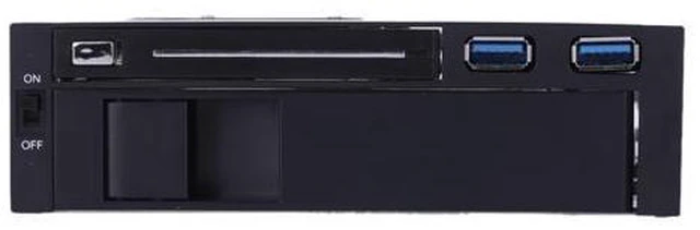 Alt view image 4 of 7 - Dual Bay 3.5" + 2.5" Inch SATA III Hard Drive HDD & SSD Tray Caddy Internal Mobile Rack Enclosure Docking Station with USB 3.0 Port Hot Swap