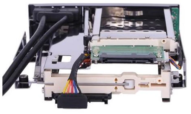Alt view image 7 of 7 - Dual Bay 3.5" + 2.5" Inch SATA III Hard Drive HDD & SSD Tray Caddy Internal Mobile Rack Enclosure Docking Station with USB 3.0 Port Hot Swap