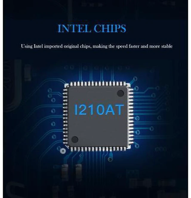 Alt view image 7 of 7 - POE Gigabit Network Card PCIe 1X Intel I210 Ethernet Card PCI Express Gibabit Ethernet Adapter 10/100/1000Mbps