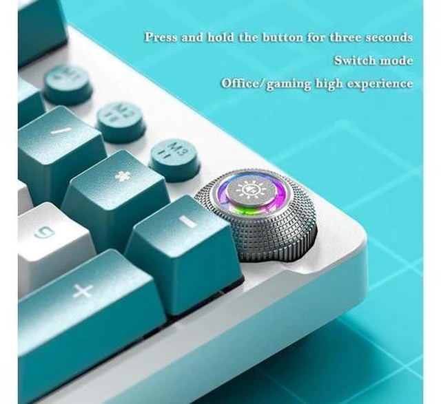 Alt view image 6 of 7 - 108 keys Wired Mechanical Keyboard RGB Gaming Keyboard Gamer E-Sports Accessory Magnetic Suction Upper Cover for Computer Pc Blue Switch Orange
