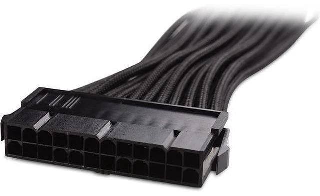 Alt view image 3 of 6 - 12 Inches ATX 24 Pin Motherboard Cable ATX to Motherboard Extension Cable Extend ATX 24-Pin Power Supply Cable