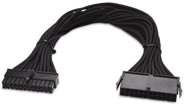 Alt view image 4 of 6 - 12 Inches ATX 24 Pin Motherboard Cable ATX to Motherboard Extension Cable Extend ATX 24-Pin Power Supply Cable