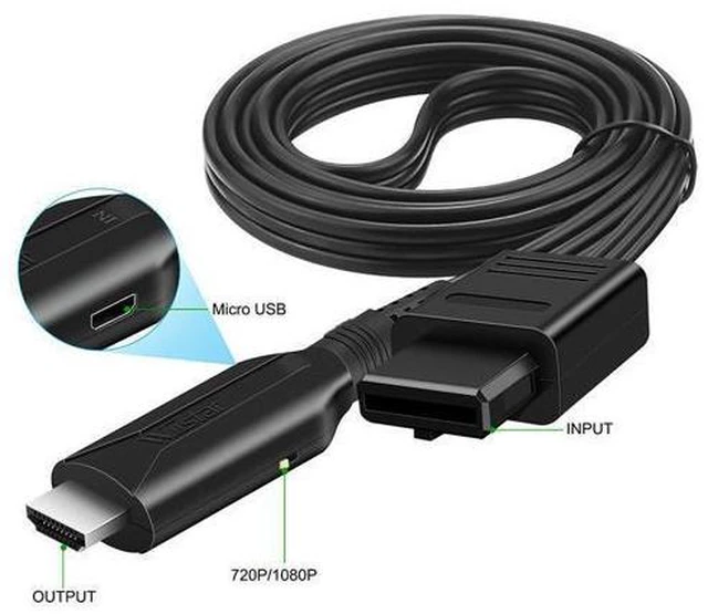 Alt view image 3 of 5 - HD N64 to HDMI Converter Console Adapter for Nintendo N64/GameCube/SNES Plug and Play