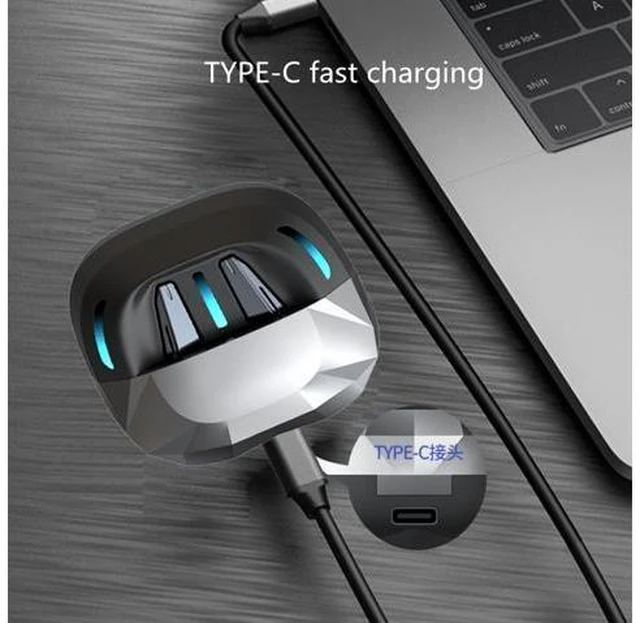 Alt view image 4 of 7 - New TWS Wireless Headphones Bluetooth 5.1 Earphone Sports Games Earbuds HD Stereo Headset with Microphone