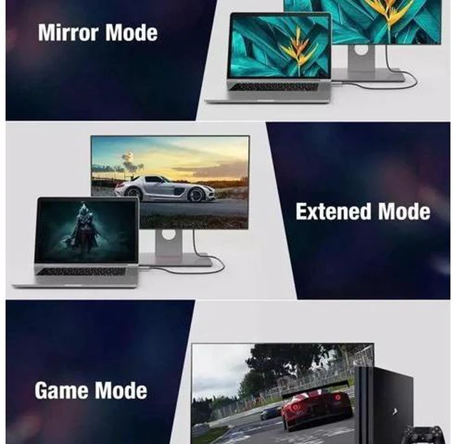 Alt view image 6 of 7 - 8K HDMI Cable 2.1 10FT, AUBEAMTO Slim 48Gbps High Speed HDMI Braided Cord-4K@120Hz 144Hz 8K@60Hz, HDCP 2.2&2.3, Dynamic HDR,eARC,DTS:X,RTX 3090,Dolby Compatible with Roku TV/HDTV/PS5/Blu-ray 10 ft.