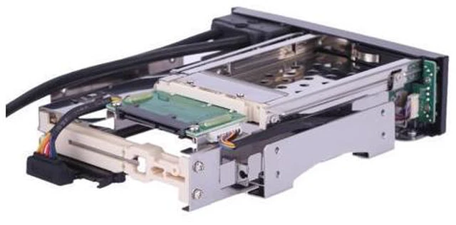 Alt view image 5 of 7 - Dual Bay 3.5" + 2.5" Inch SATA III Hard Drive HDD & SSD Tray Caddy Internal Mobile Rack Enclosure Docking Station with USB 3.0 Port Hot Swap
