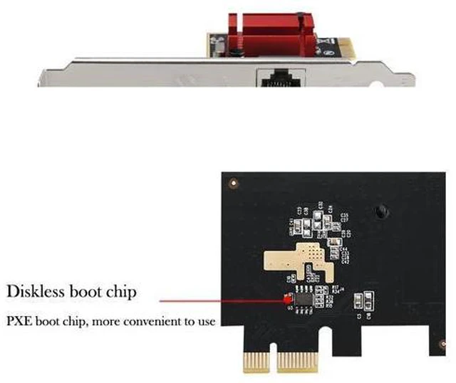 Alt view image 3 of 7 - POE Gigabit Network Card PCIe 1X Intel I210 Ethernet Card PCI Express Gibabit Ethernet Adapter 10/100/1000Mbps
