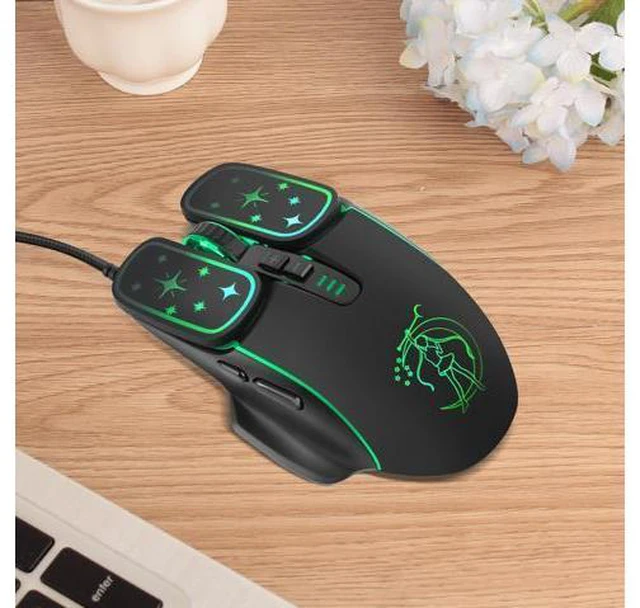 Alt view image 6 of 7 - RGB 7200DPI Game Optical Mouse USB Wired Mice for Windows macOS Android