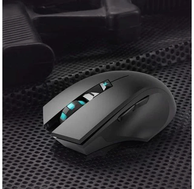 Alt view image 6 of 6 - Noiseless Wireless Mouse, i720 Erognomic Right-handed Wireless Silent Gaming Mouse For Windows and MAC - Black