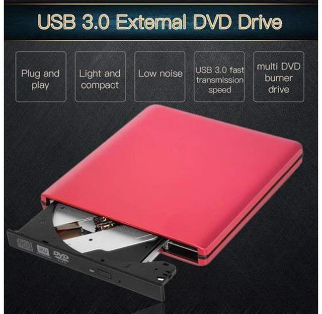 Alt view image 5 of 7 - Slight USB 3.0 Portable External DVD-RW/CD-RW Burner Writer Rewriter Optical Disc Drive CD DVD ROM Player Support Win Mac OS