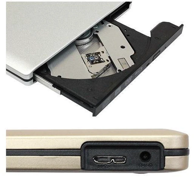 Alt view image 4 of 7 - Slight USB 3.0 Portable External DVD-RW/CD-RW Burner Writer Rewriter Optical Disc Drive CD DVD ROM Player Support Win Mac OS